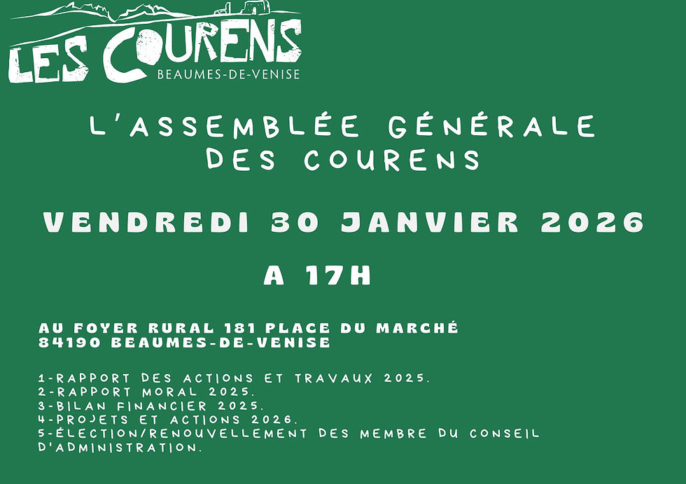 Assemblée générale des Courens 2025