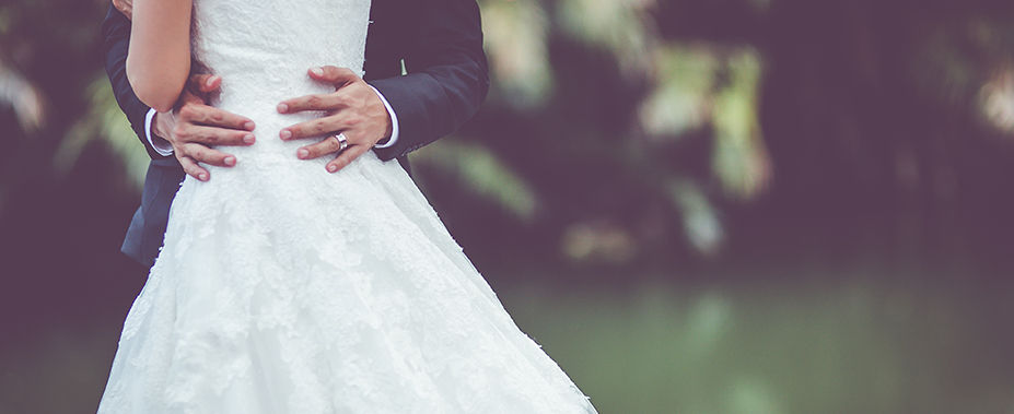 Wedding Couple Embrace