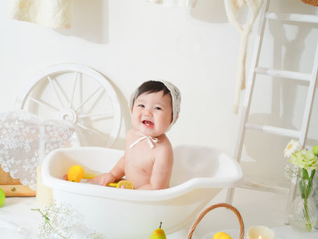 📸【那覇で人気】ミルクバスって何?1歳バースデーフォト完全ガイド!🍼