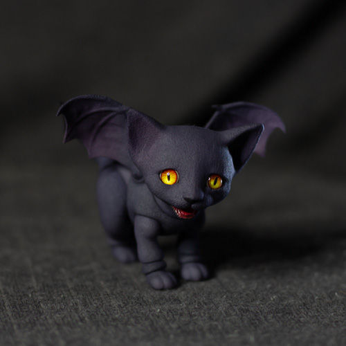 Thumbnail: BJD Kitten with demon wings