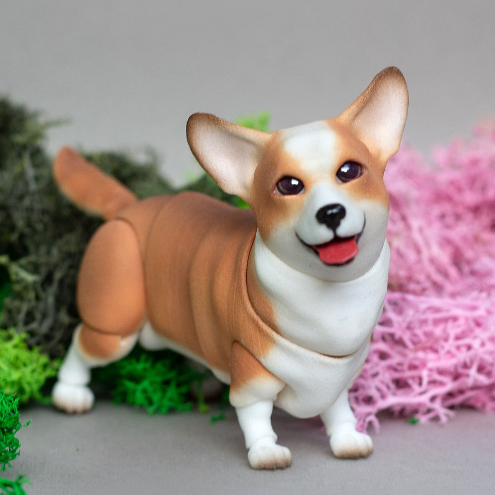 Thumbnail: BJD Corgi 6 cm NEW!!!