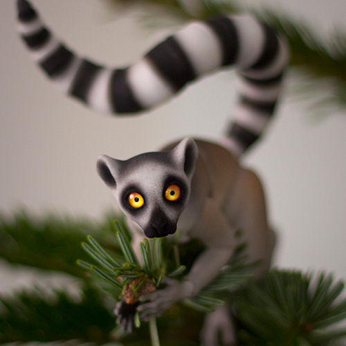 Thumbnail: Highly poseable BJD Lemur doll