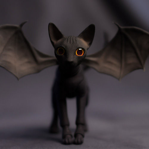 Thumbnail: BJD Demon Cat with wings