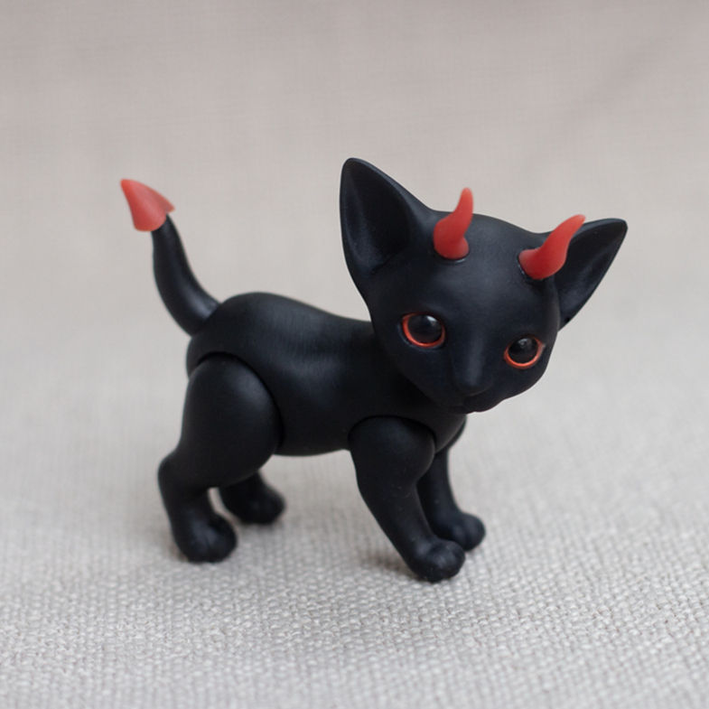 Devil kitten doll
