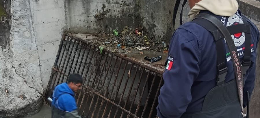 Tepotzotlán activa acciones preventivas en Capula tras lluvias de esta tarde