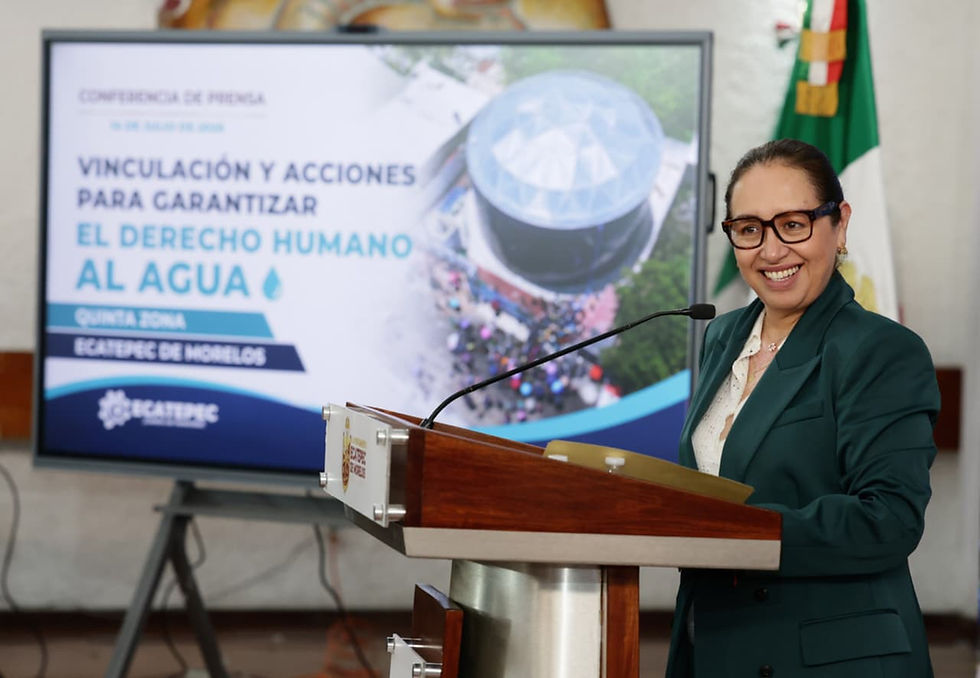 Gobierno de Azucena Cisneros eleva de 30% a 85% el suministro de agua en la Quinta Zona de Ecatepec