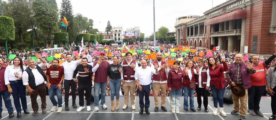 Raciel Pérez encabeza multitudinaria asamblea de Morena en Tlalnepantla y refrenda respaldo a Claudia Sheinbaum