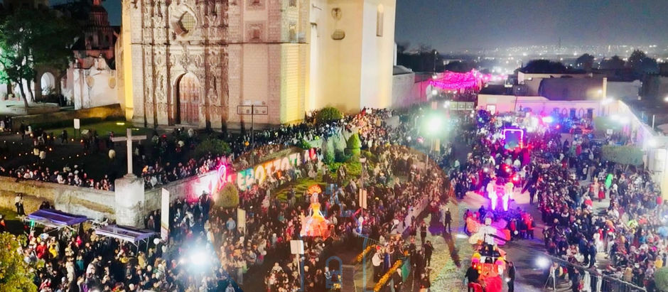 Con más de 100 mil visitantes, Tepotzotlán se consolida como uno de los principales destinos de Día de Muertos en Edomex