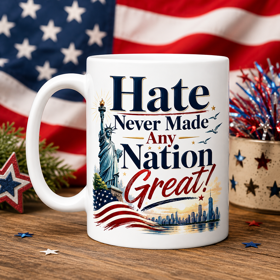 Hate Never Made Any Nation Great Anti MAGA Mug