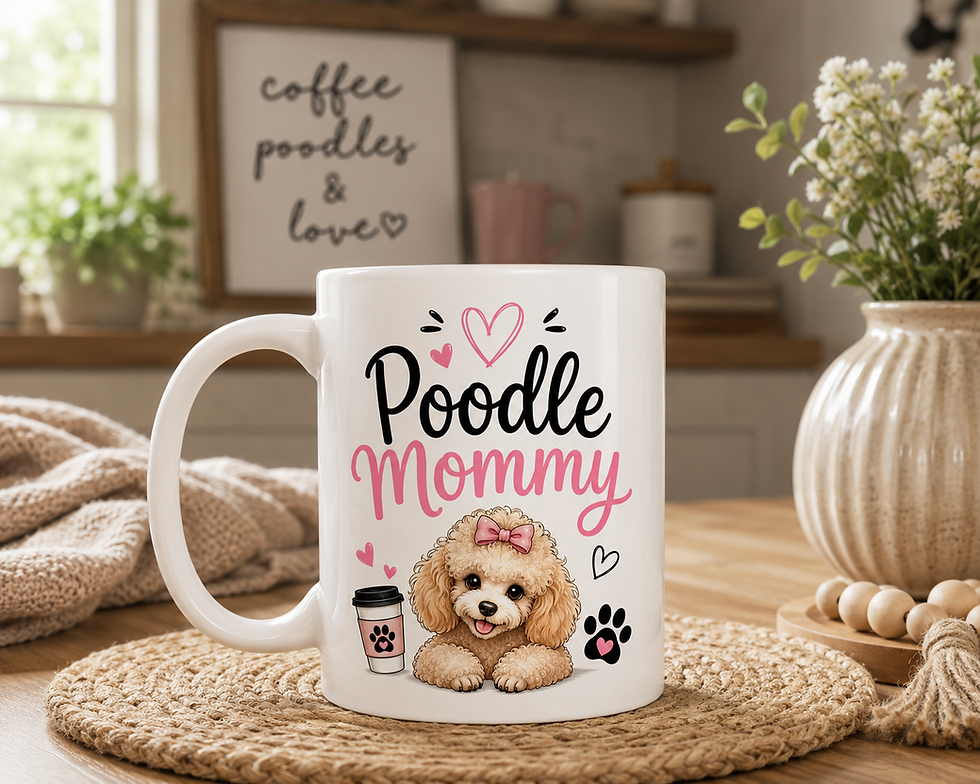 Poodle Mommy Mug For Dog Lovers