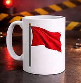 Red Flag Warning Chaos Incoming Alert Coffee Mug