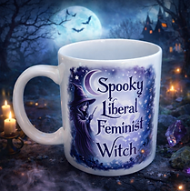 Spooky Liberal Feminist Witch Coffee Mug