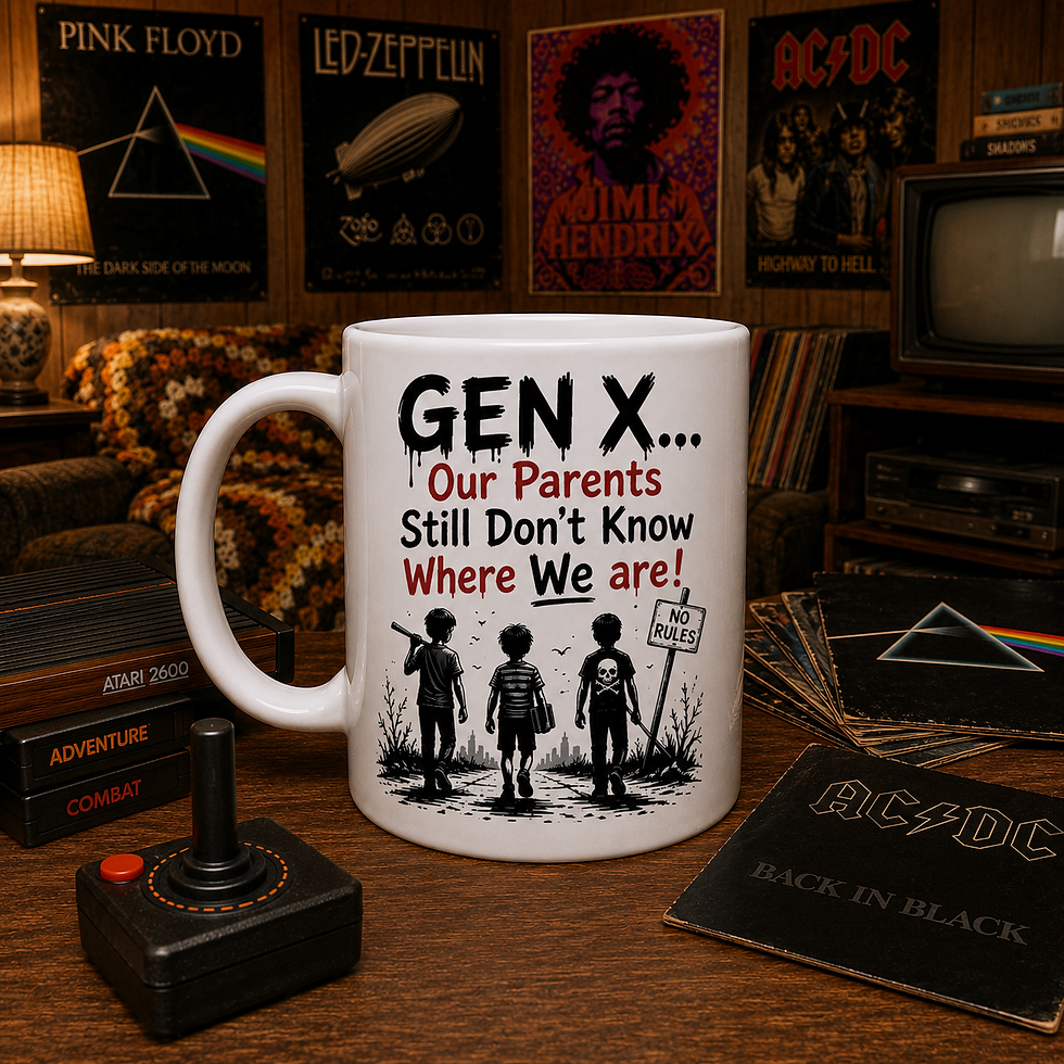 Thumbnail: Gen X - Our Parents Still Don’t Know Where We Are Mug