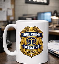 True Crime Detective Couch Division Coffee Mug