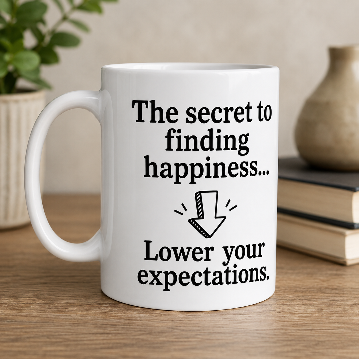 The Secret To Finding Happiness Mug