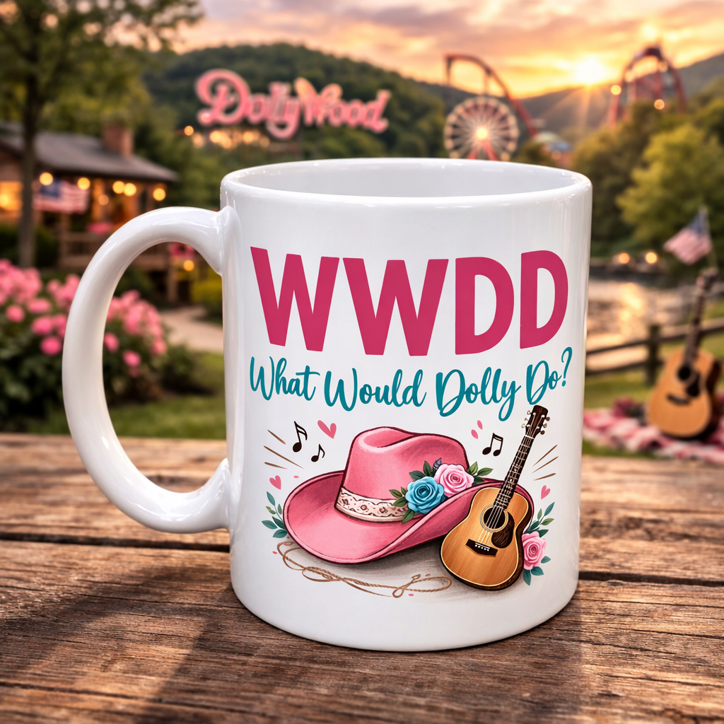 WWDD What Would Dolly Do? Dolly Parton Fan Coffee Mug