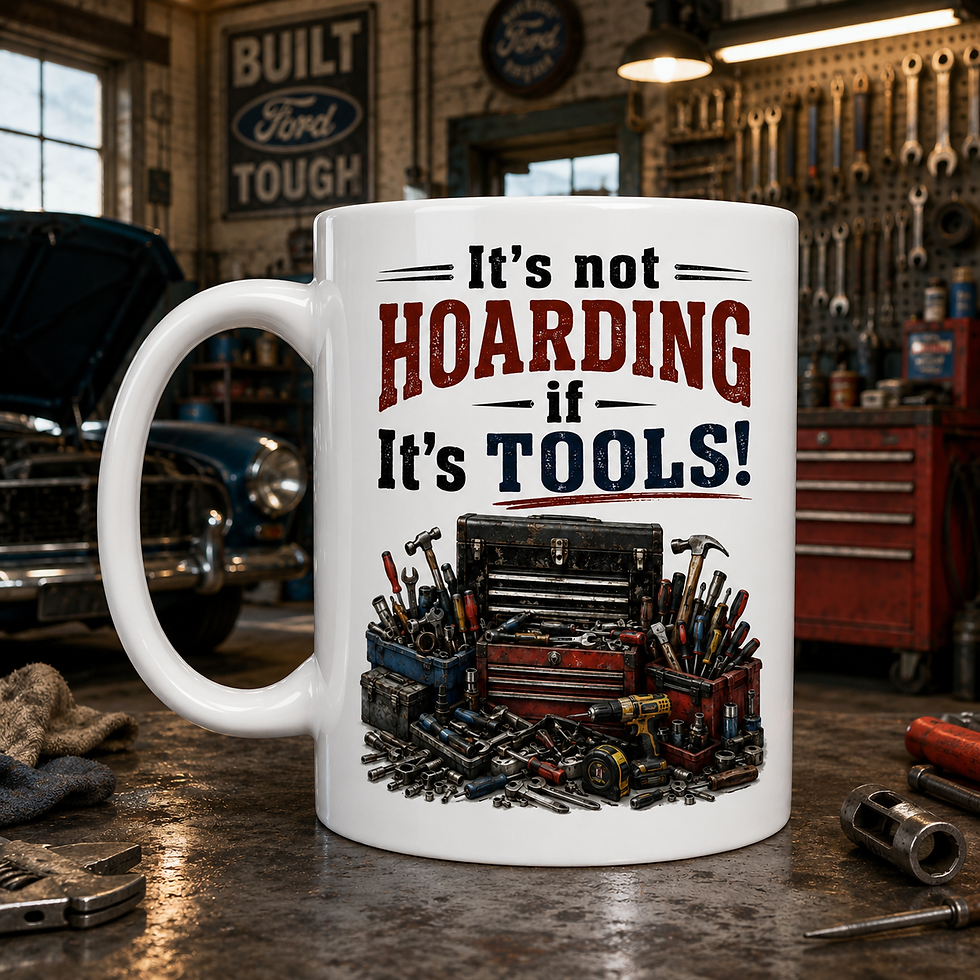 It’s Not Hoarding If It’s Tools Mechanic Carpenter Dad Mug