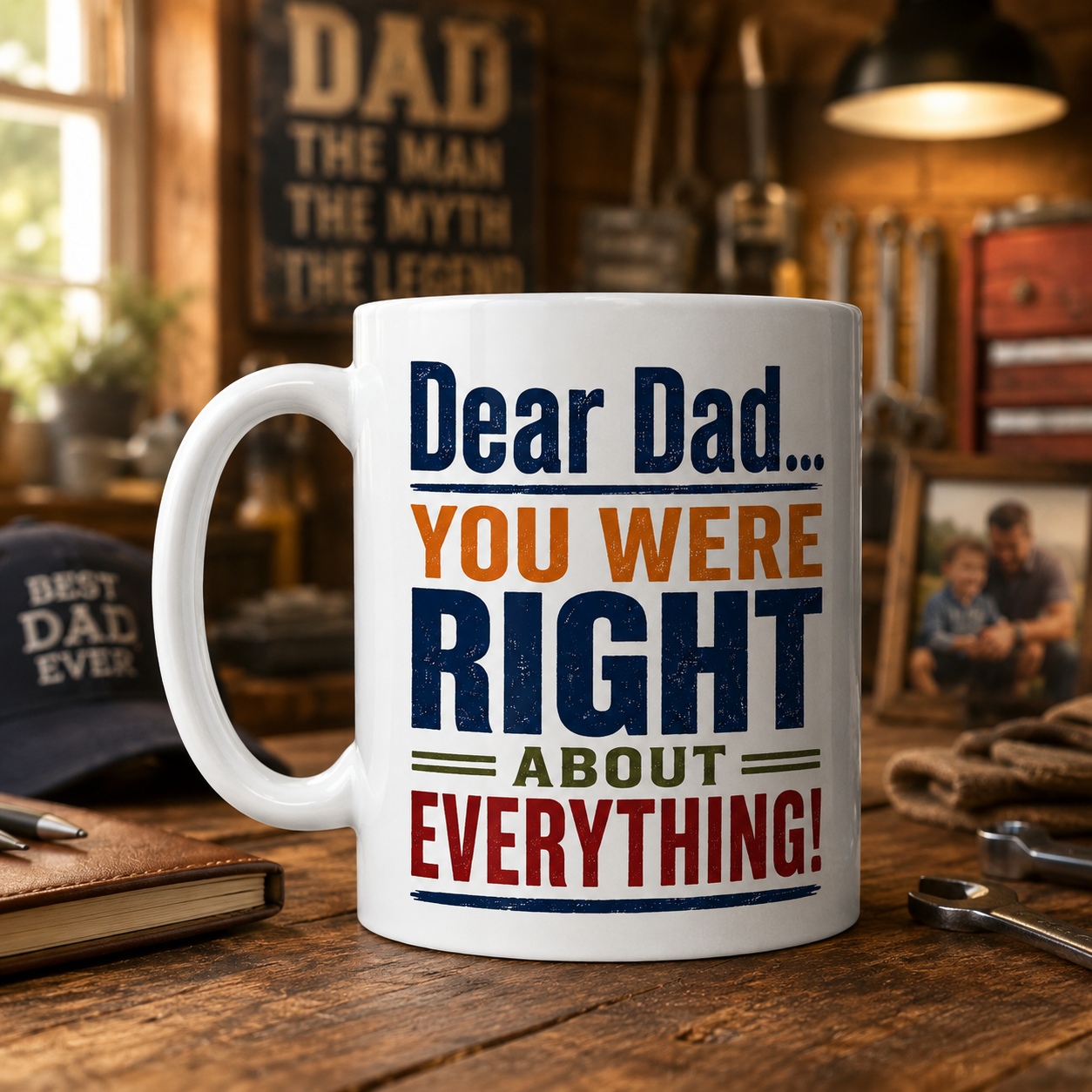Dear Dad You Were Right About Everything Father's Day Mug