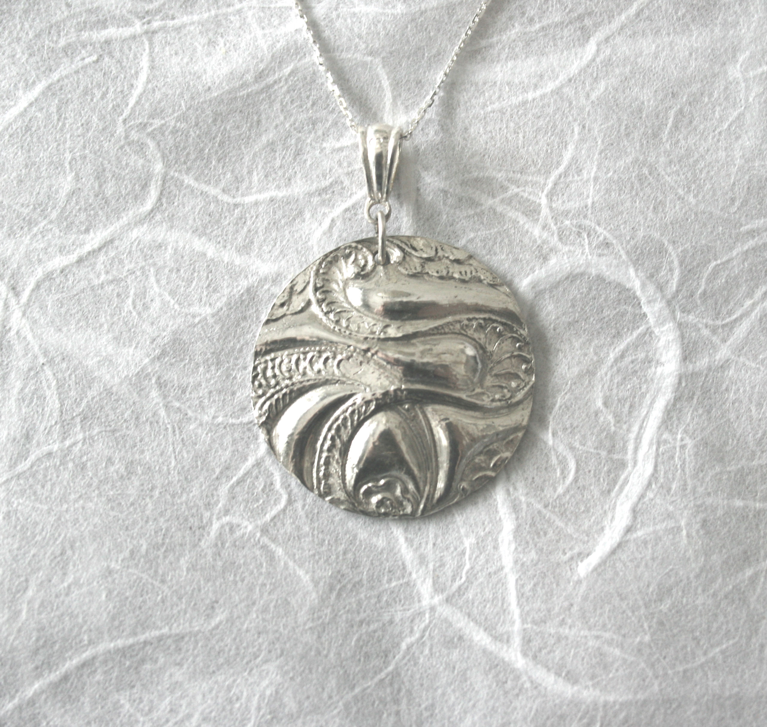 Handmade silver pendant