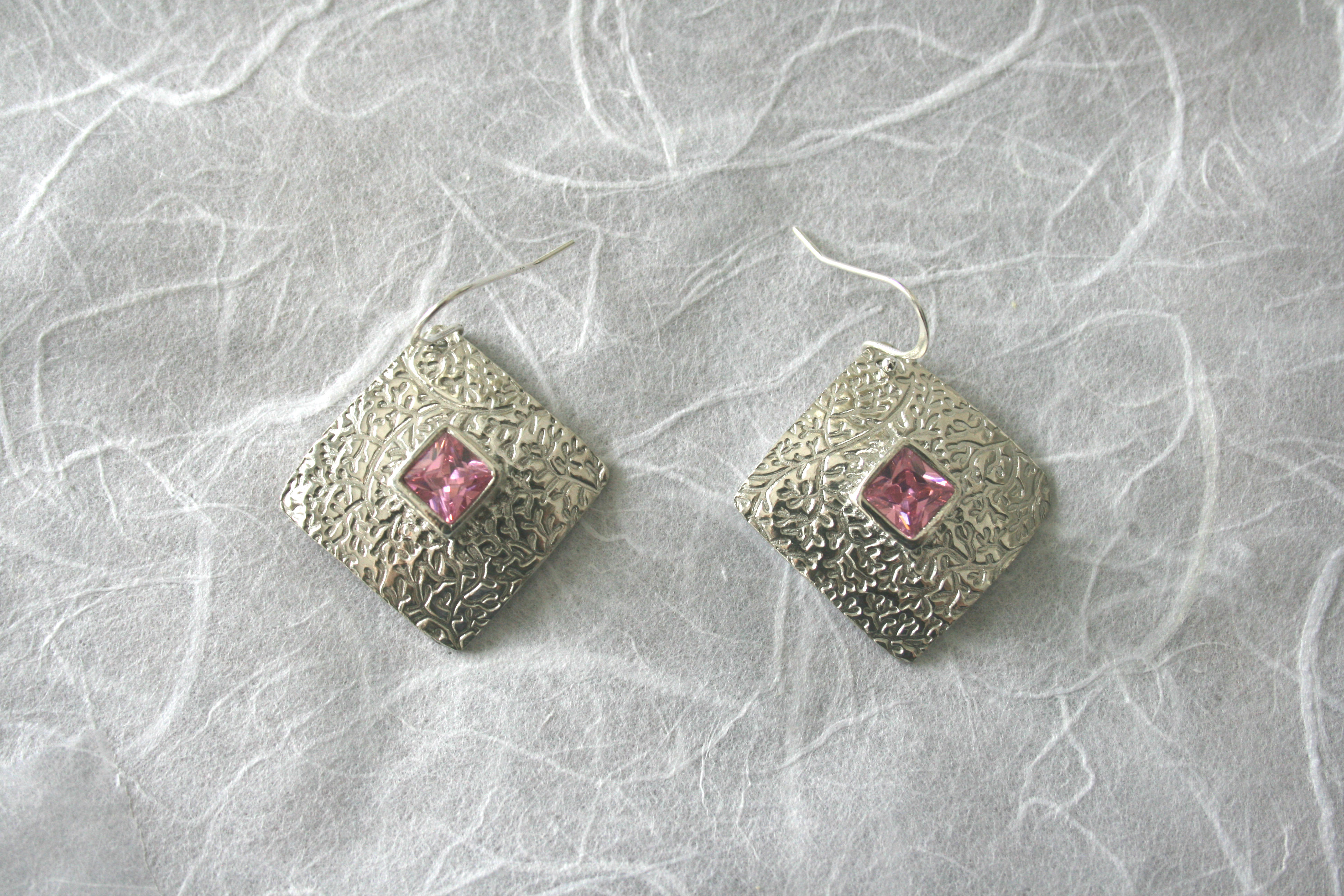 Silver earrings