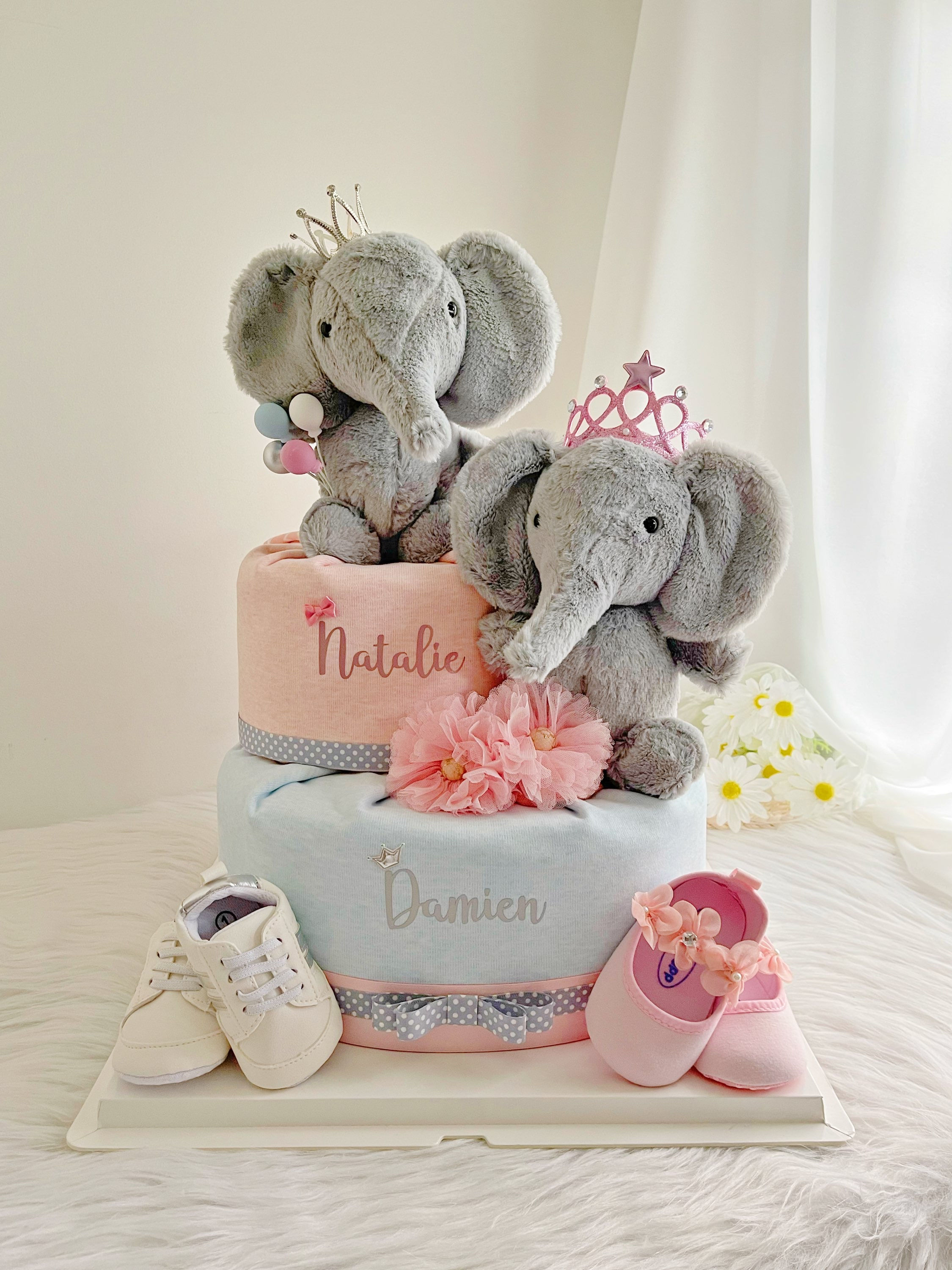 Twins Diaper Cake TW09