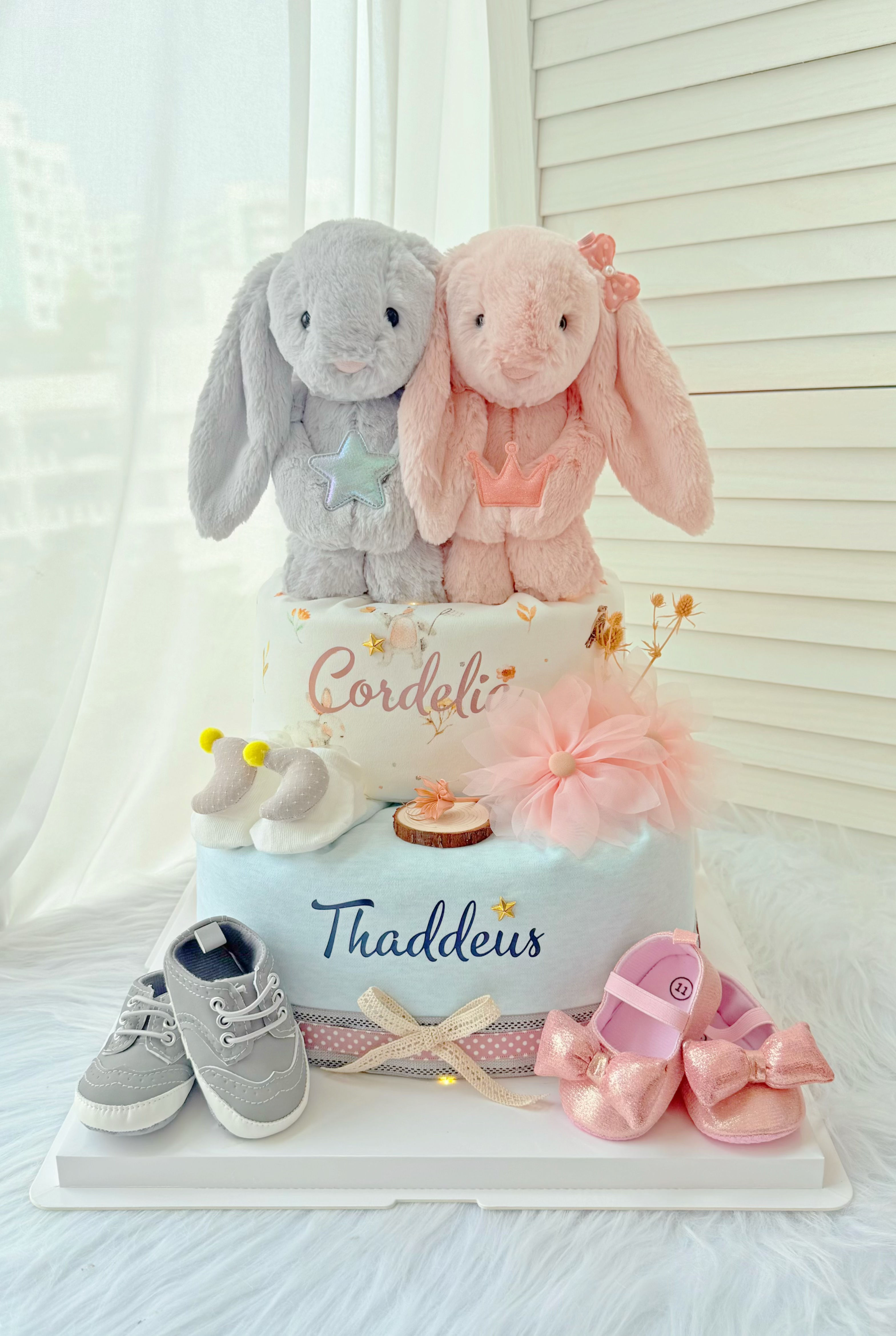 Jellycat Twins Diaper Cake JT13