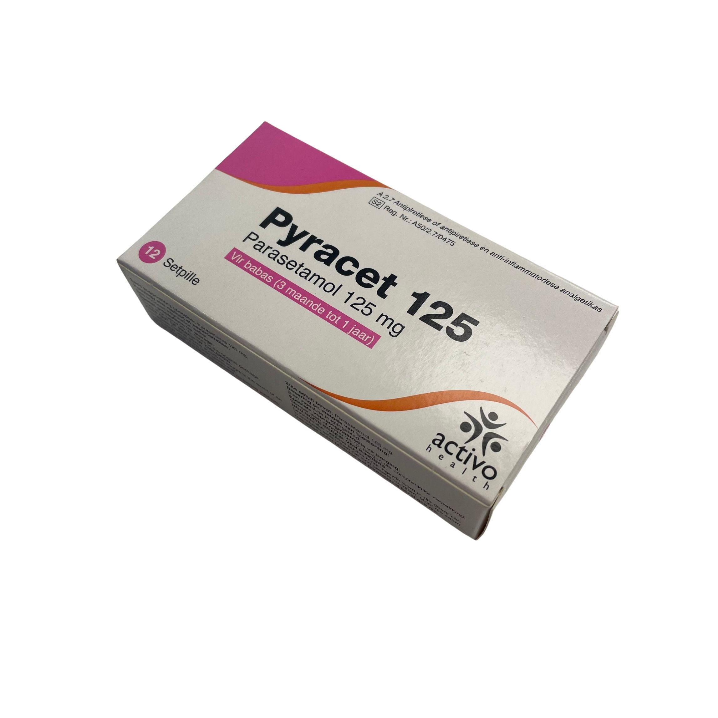 Pyracet 125mg Suppositories 12's