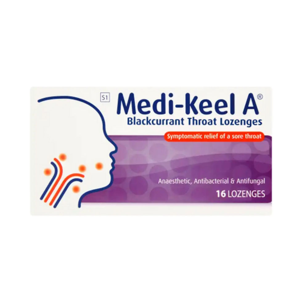 Medi-Keel A Throat Lozenges Blackcurrant 16's