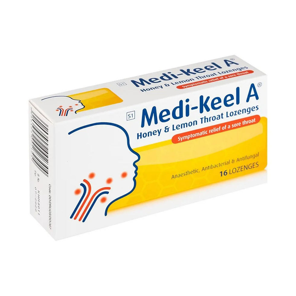 Medi-Keel A Throat Lozenges Honey & Lemon 16's
