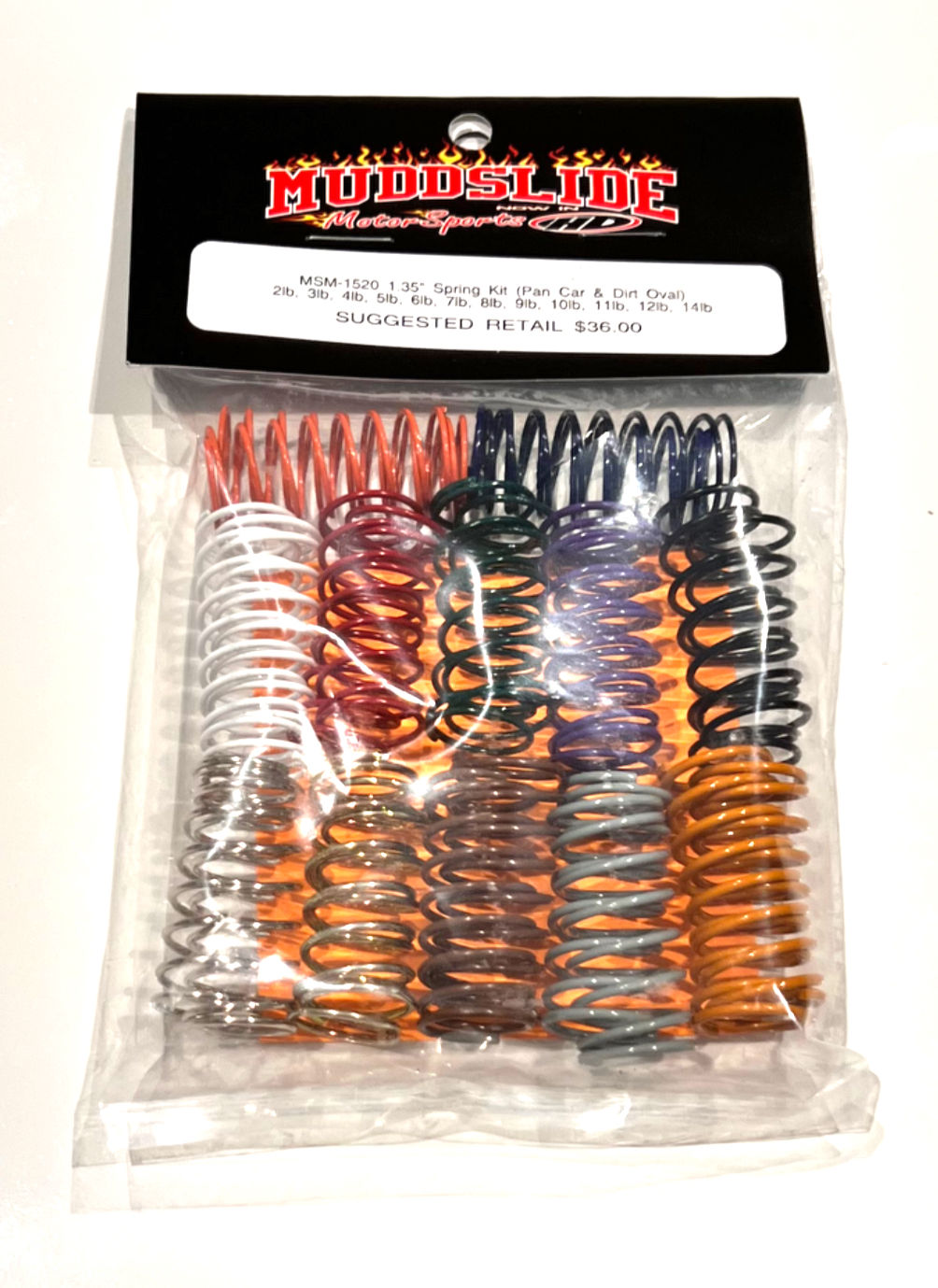 Muddslide - 1.35" Dirt & Pan Car Spring Kit (1520)