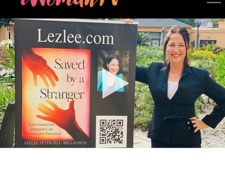iWoman Report Features Lezlee's Organ Donor/Transplant Advocacy