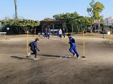 神戸垂水スクールでのアジリティトレーニング