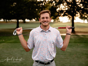 Drew's Senior Photo Session in Downtown Webb City and at Schifferdecker Golf Course