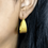 Thumbnail: Hammered sterling silver hoops – textured minimal earrings by Rhaya Jewels