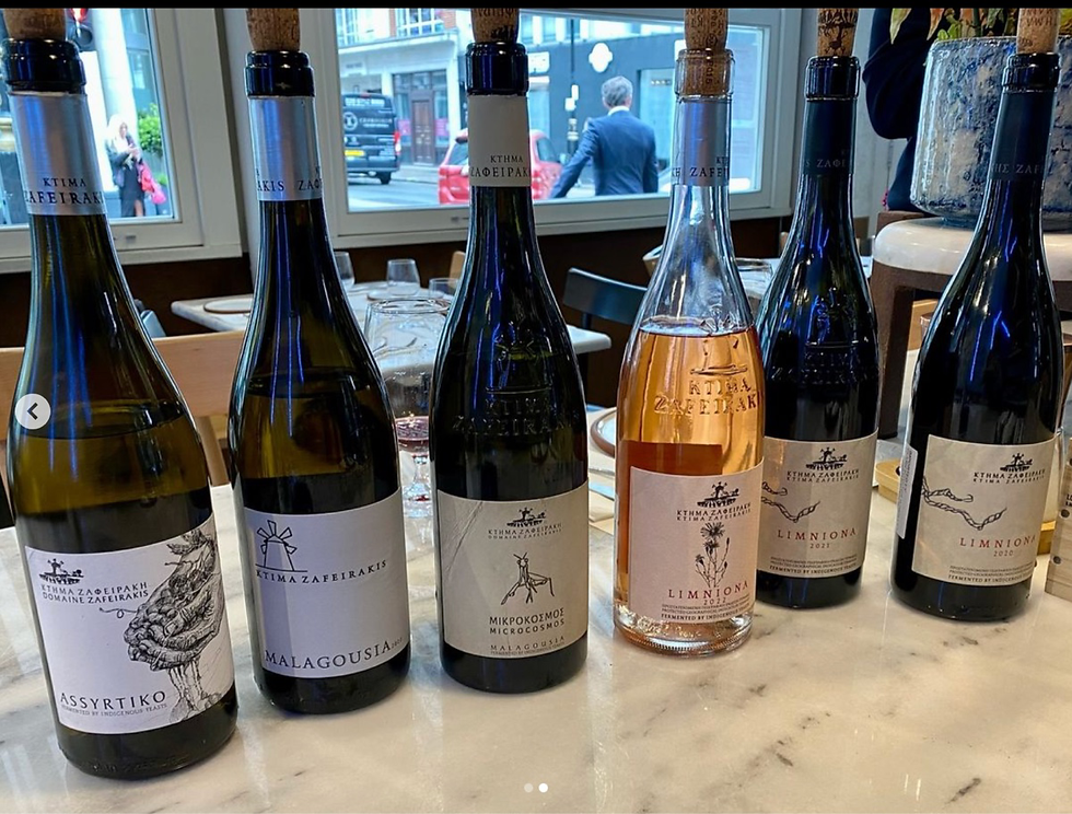 Ο Χρήστος Ζαφειράκης και η Limniona Young Vineyards στο Λονδίνο