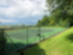 Private tennis court with a great view