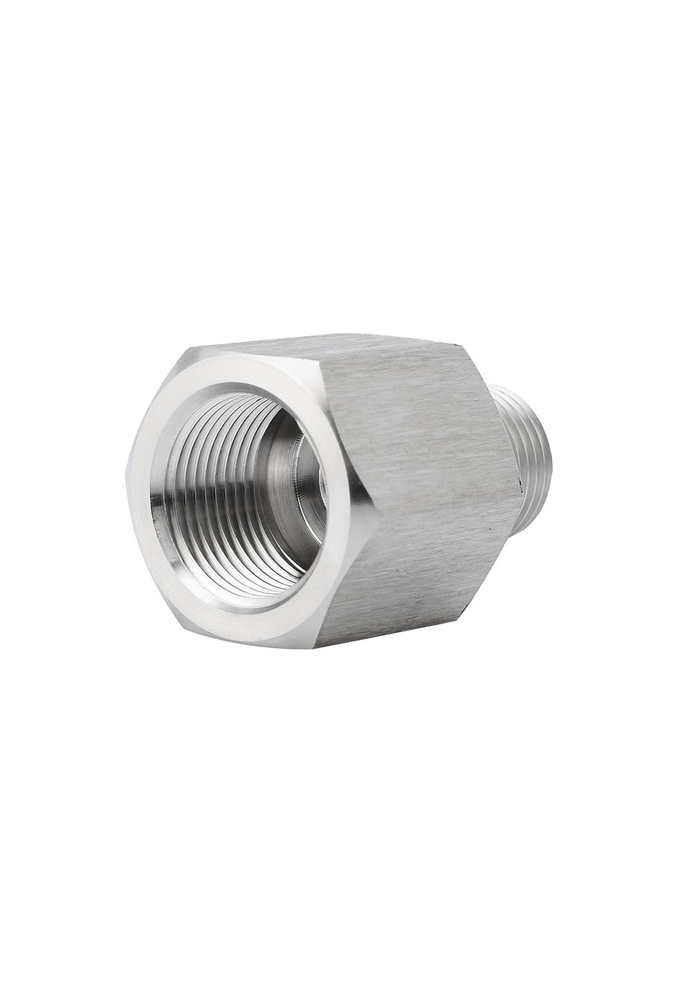 Miniatura: Reducción Copas Roscadas en Acero Inoxidable NPT Hexagonales