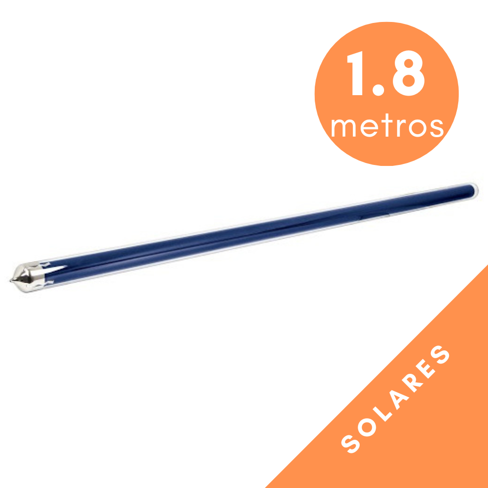 Kit 6 Tubos de Vidrio para Calentador de Agua Solar Vacuum 1.8 Metros 58mm