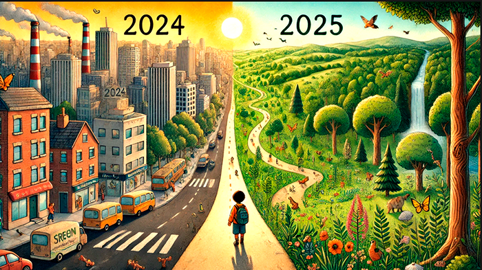 Na dúvida, escolha a natureza! Imagem feita com IA.