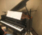 Artist playing Onsite Piano in a Tracking Session at SongTrack Studios.