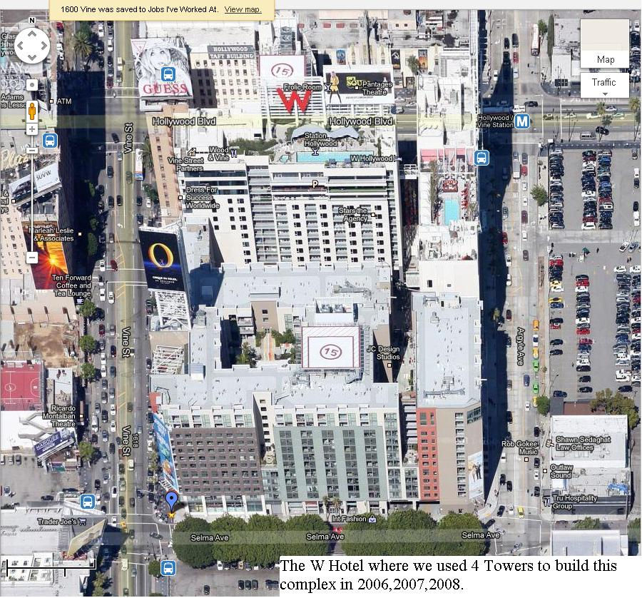W Hotel at Hollywood and Vine