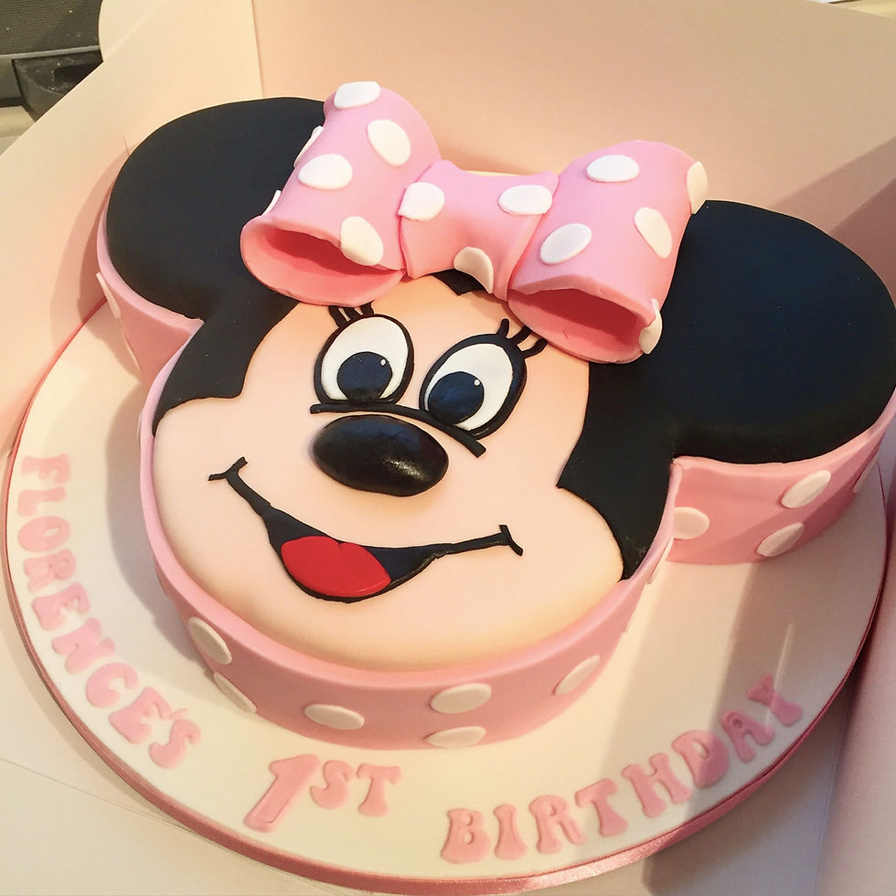Minnie Mouse Face Cake