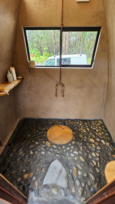 self contained cabin eco lodge tiny house tiny home granny flat bathroom design australia
