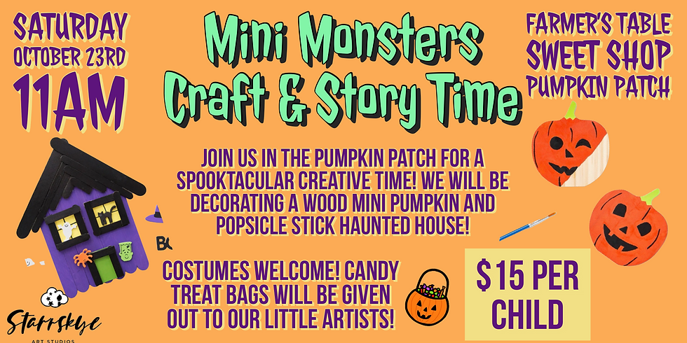 Monster Craft & Storytime!