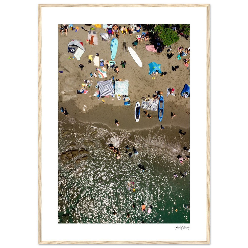 Thumbnail: Classic Semi-Glossy Paper Wooden Framed Poster - Shore Perspective