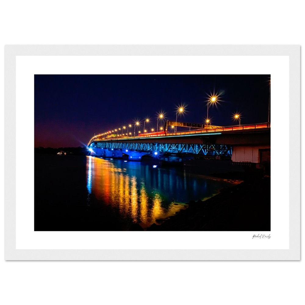 Classic Semi-Glossy Paper Wooden Framed Poster - Colours of the Night