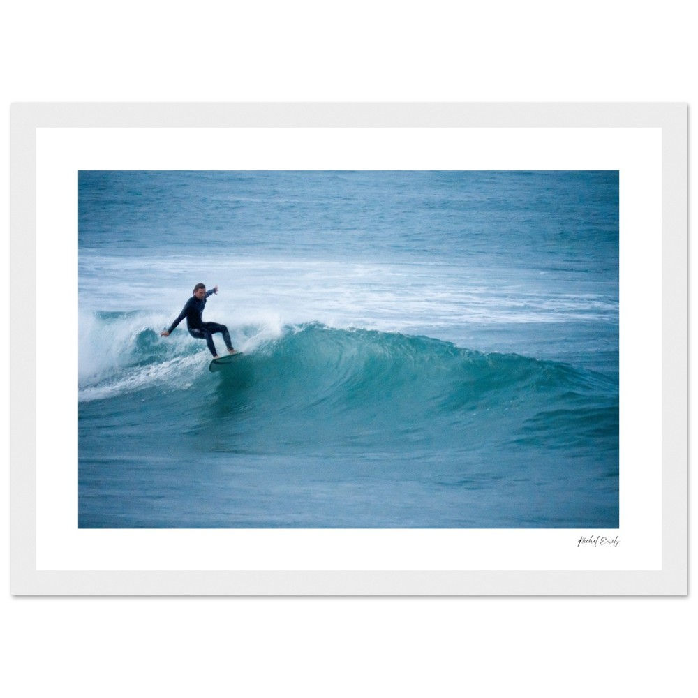 Classic Semi-Glossy Paper Wooden Framed Poster - Colours of the Surf