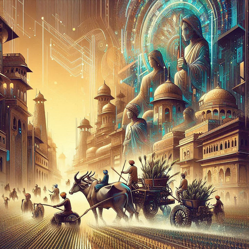 A futuristic agricultural city