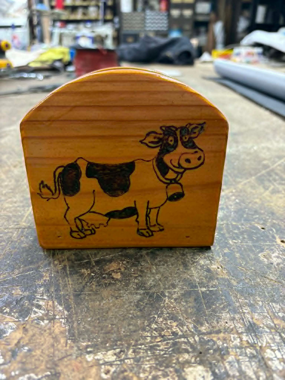 Thumbnail: Wood Burned Animal Napkin Holders