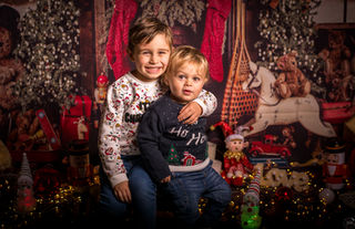 mini seance photos de Noël 2021 avec Diane Souazé A l'Isle sur la Sorgue